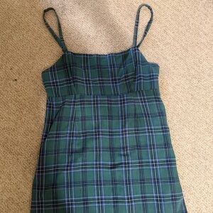 Urban Outfitters Dark Green Spaghetti Strap Dress